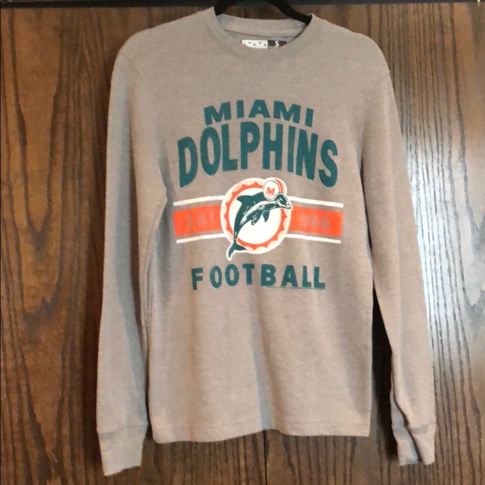 Junk Food Clothing Miami Dolphins Long Sleeve Tee